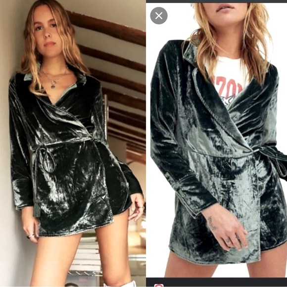 NWT Free People Viola Velvet Romper suit - Picture 1 of 6